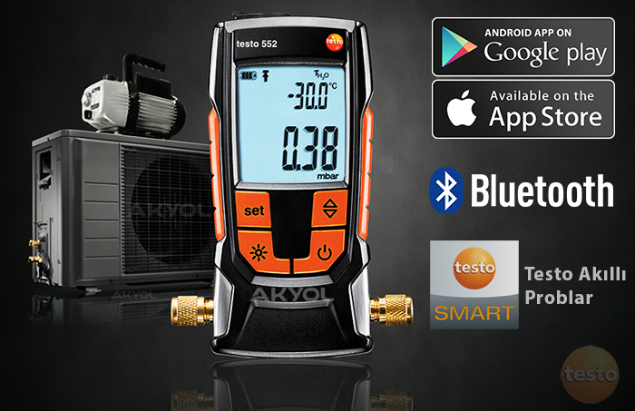 Testo 552 vakum ölçüm cihazı