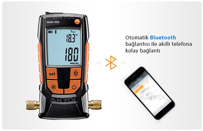 Testo 552 vakum ölçüm cihazı