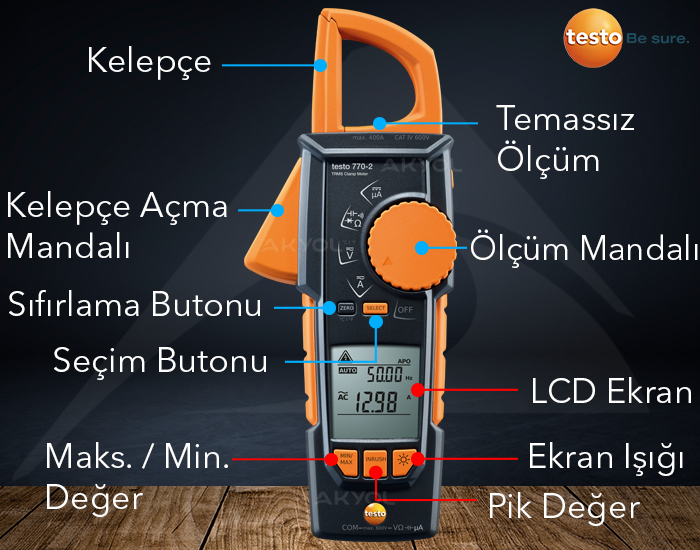 testo 770-2 kapasitans ölçer