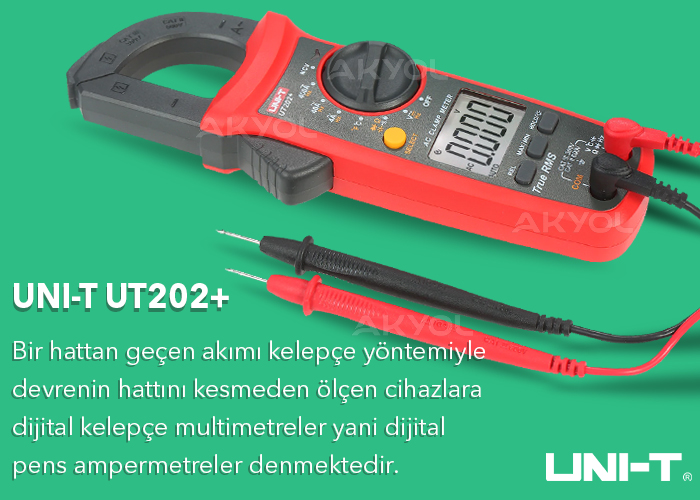 UNI-T UT202+ akım ölçer cihazı