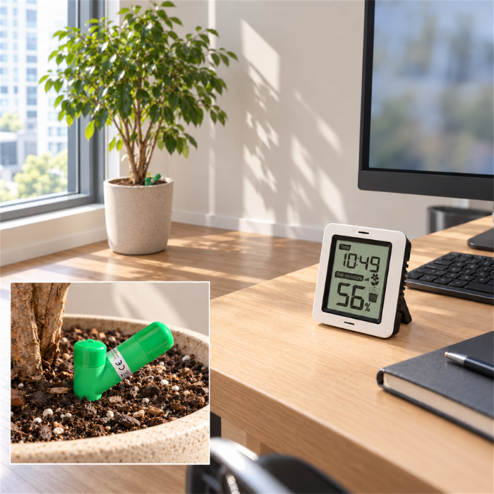 Ecowitt WH0291 ile ofiste saksı toprağı nem ölçümü