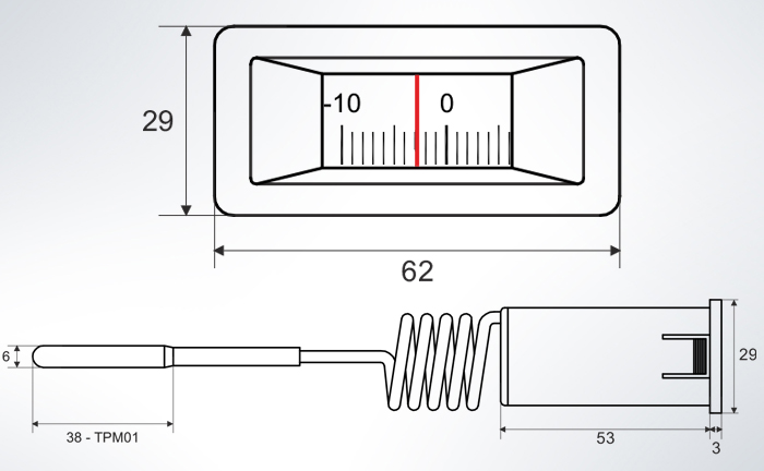 wty-100b analog sıcaklık ölçer