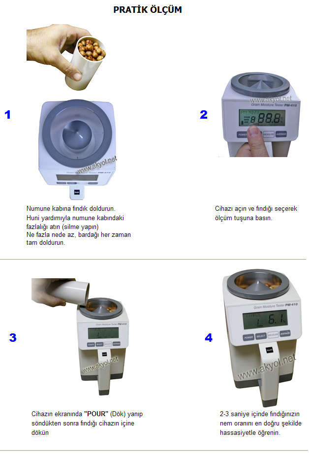 Fındık nem ölçer kullanımı 