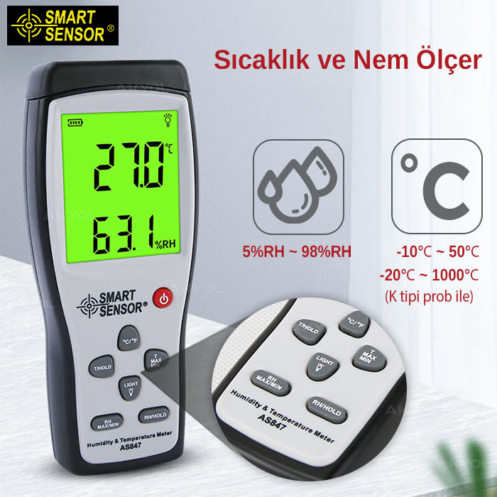 Smart-sensor-as847-sıcaklık-ve-nem-olcer