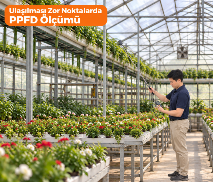 yüksek noktalarda PPFD ölçümü