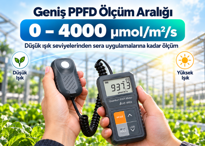 AZ 8583 PPFD ölçüm cihazı