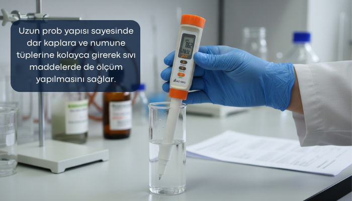 AZ 8613 ile sıvı madde pH ölçümü