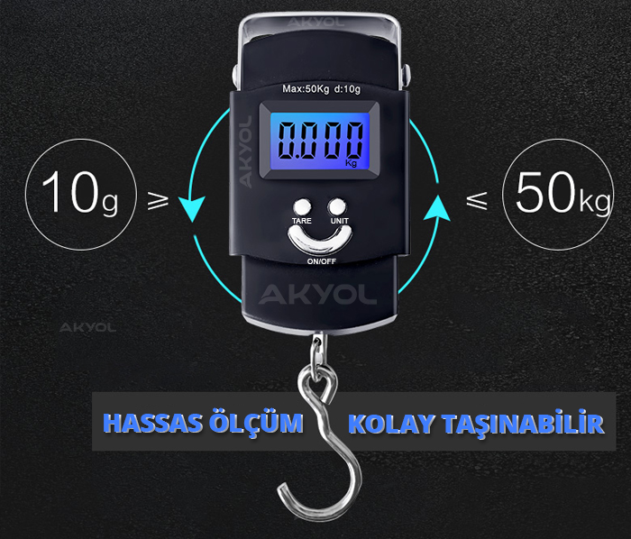 50 kg askı terazi