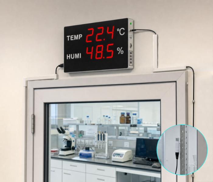 Huato CableSense-50 ile laboratuvarda sıcaklık ve nem takibi