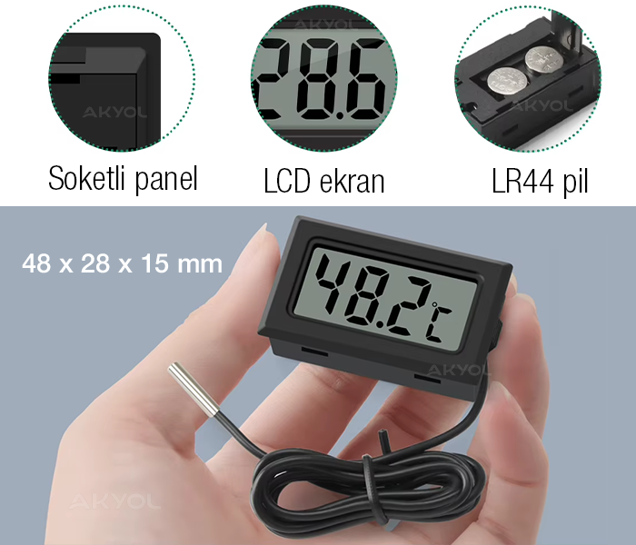 dc-1 problu sıcaklık ölçer