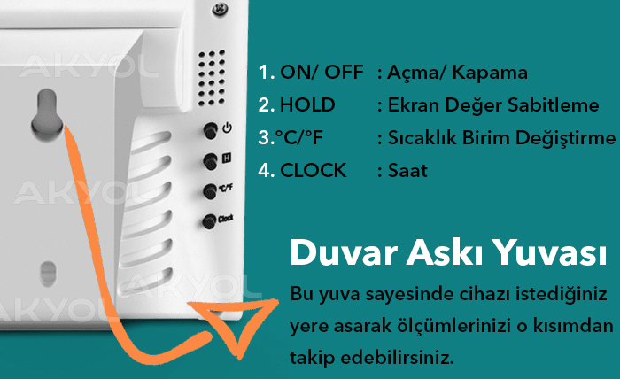 Cem dt-802 hava kalite ölçüm cihazı