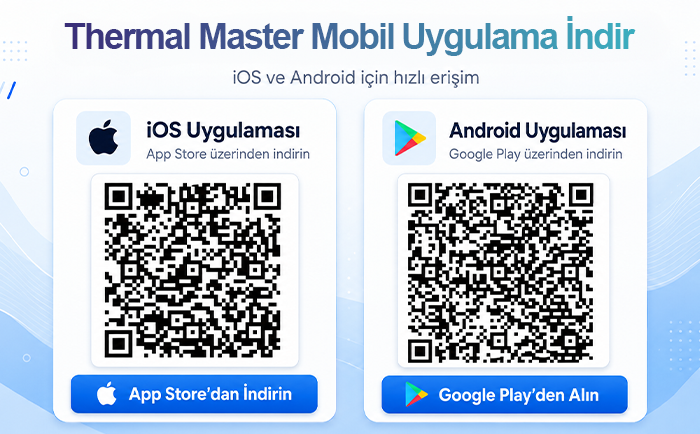 Thermal Master mobil uygulamasında canlı termal görüntü