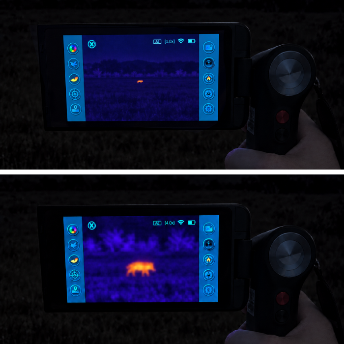 Thermal Master DV2 ile yaban domuzu termal gözlemi