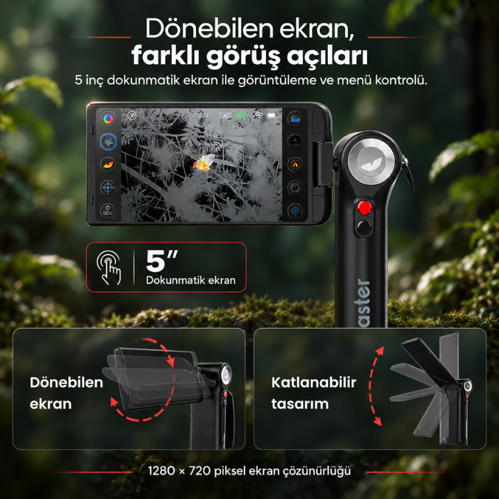 Thermal Master DV2 5 inç dönebilen dokunmatik ekran