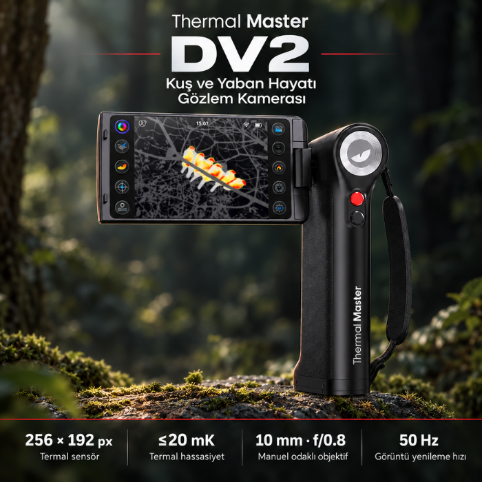 Thermal Master DV2 termal gözlem kamerasının genel özellikleri