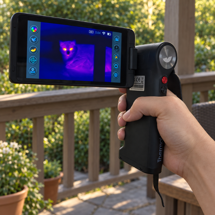 Thermal Master DV2 ile kedinin termal görüntüsü