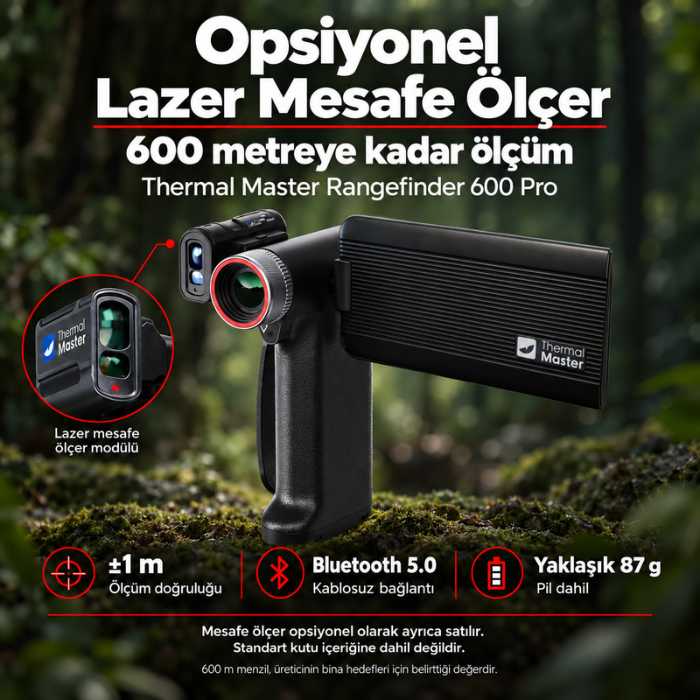 Thermal Master Rangefinder 600 Pro opsiyonel lazer mesafe ölçer