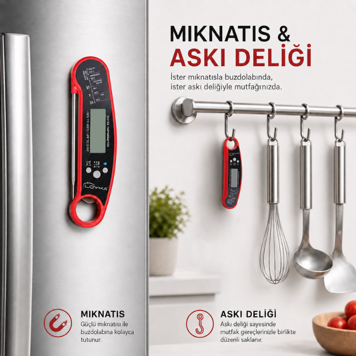 Inno 502 mıknatıslı arka yüzey ve askı deliği