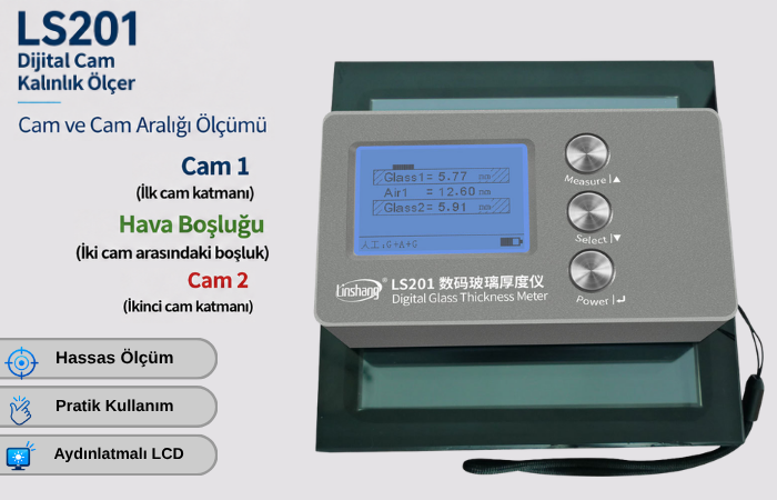 ls201 cam kalınlık ölçer