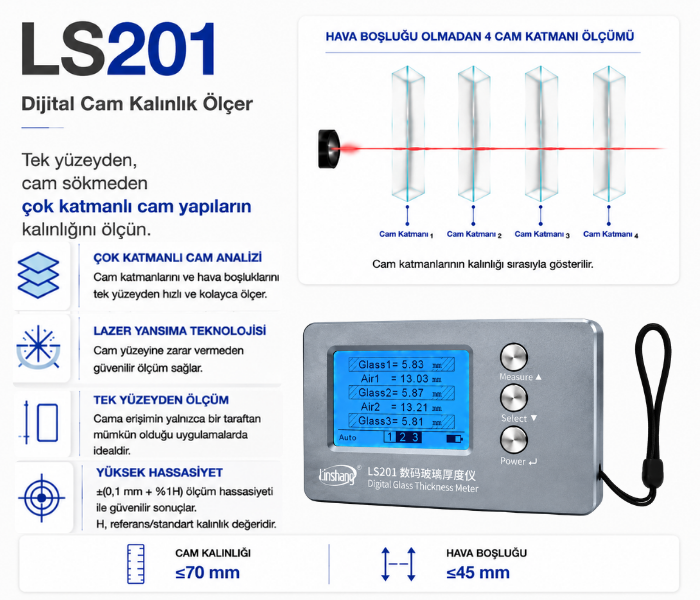 ls201 hava boşluk ölçümü