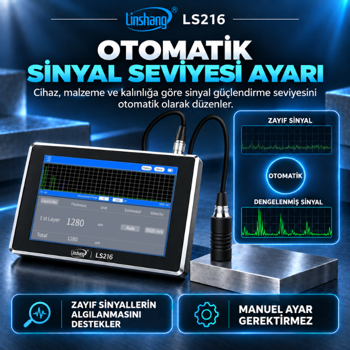 Linshang LS216 otomatik sinyal seviyesi ayarı