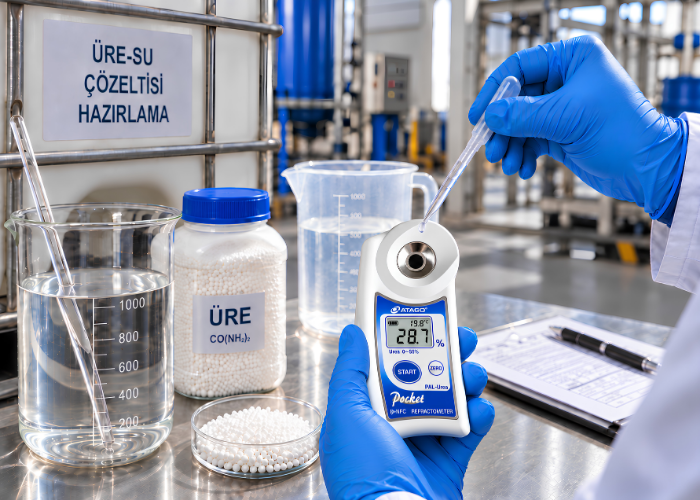 atago pal-urea 4518 üre-su çözeltisi hazırlama