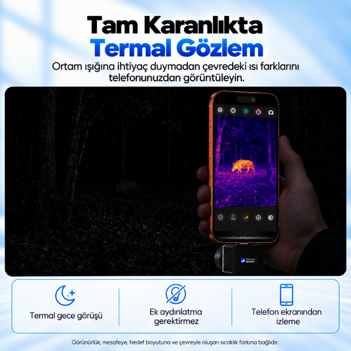 Thermal Master T2 Max ile karanlıkta termal gözlem