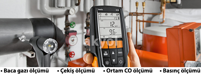 Testo 310 baca gazı ölçüm cihazı