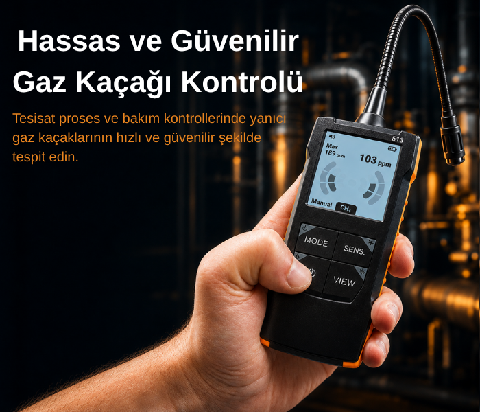 profesyonel gaz kaçak dedektörü