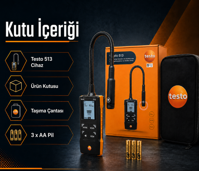 esnek problu gaz dedektörü