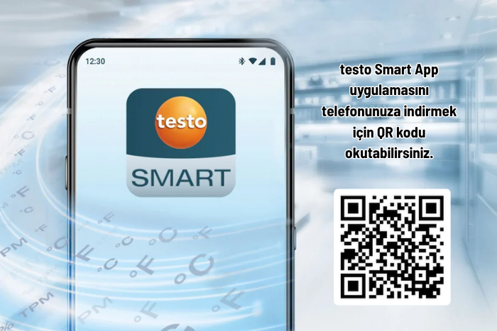 Testo 862-2 cihaz yazılımının Testo Smart App ile güncellenmesi