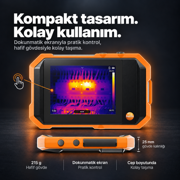 Testo 862-2 hafif ve kompakt termal kamera