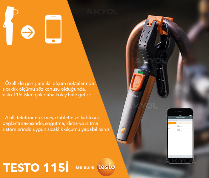klima sistemleri için testo manifold