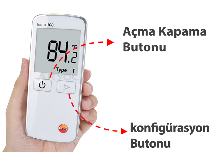 testo 108 k tip prob okuyucu termometre