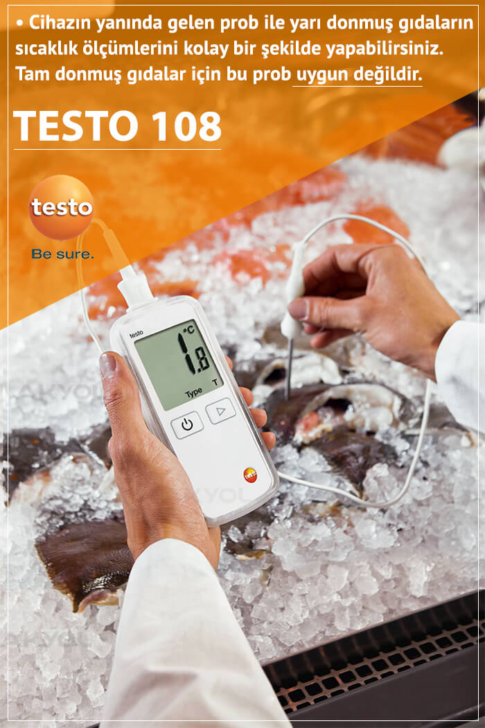 testo 108 t tip prob okuyucu termometre