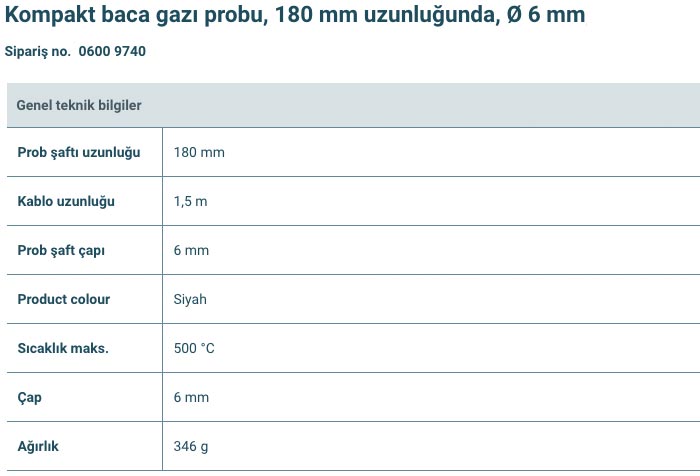 testo 300 gaz ölçüm cihazı