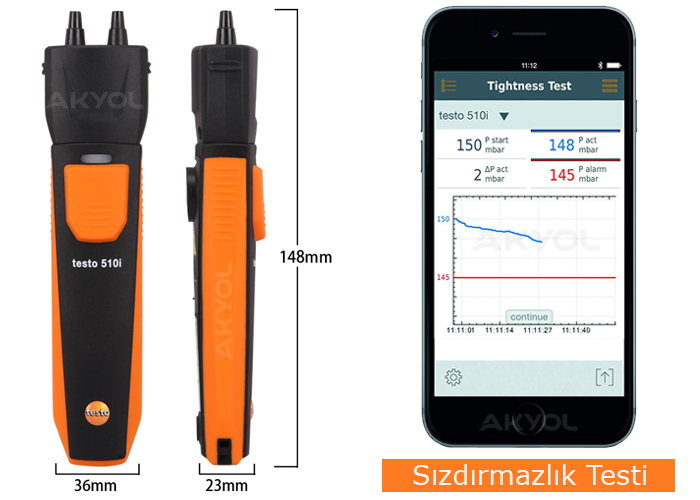 testo 510i fark basınç ölçer