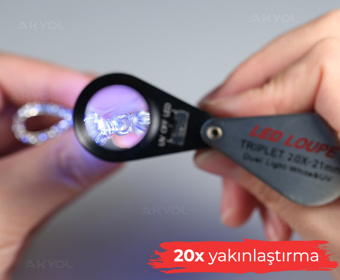 20x kuyumcu büyüteci