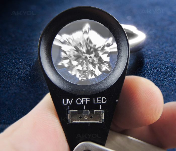 led ışıklı loupe