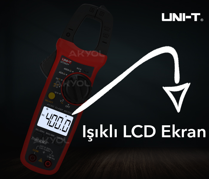 UNI-T UT203+ AC DC ölçer cihazı